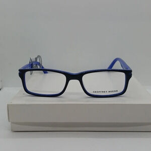 NWT MEN'S GEOFFREY BEENE EYEGLASS FRAMES G903 BLACK BLUE